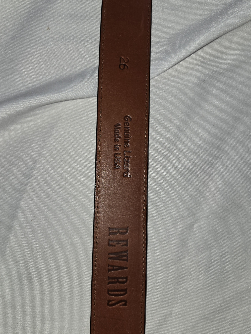 Rewards - Genuine Lizard Leather Belt - Picture 4 of 5